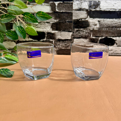Delisoga® Set of 6 Transparent Glass Tumblers – 285ml Classic Clear Drinking Glasses for Water & Juice - JS5217