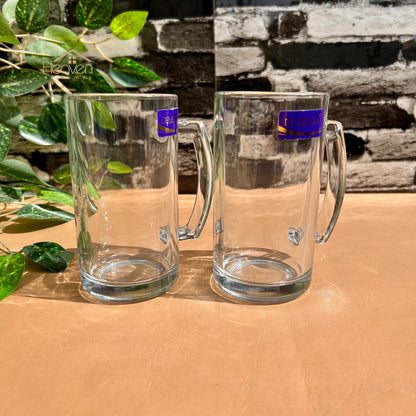 Delisoga® 6-Peice 400ml Glass Mugs – Ideal for Juice, Milkshakes & Cold Beverages ZB500A