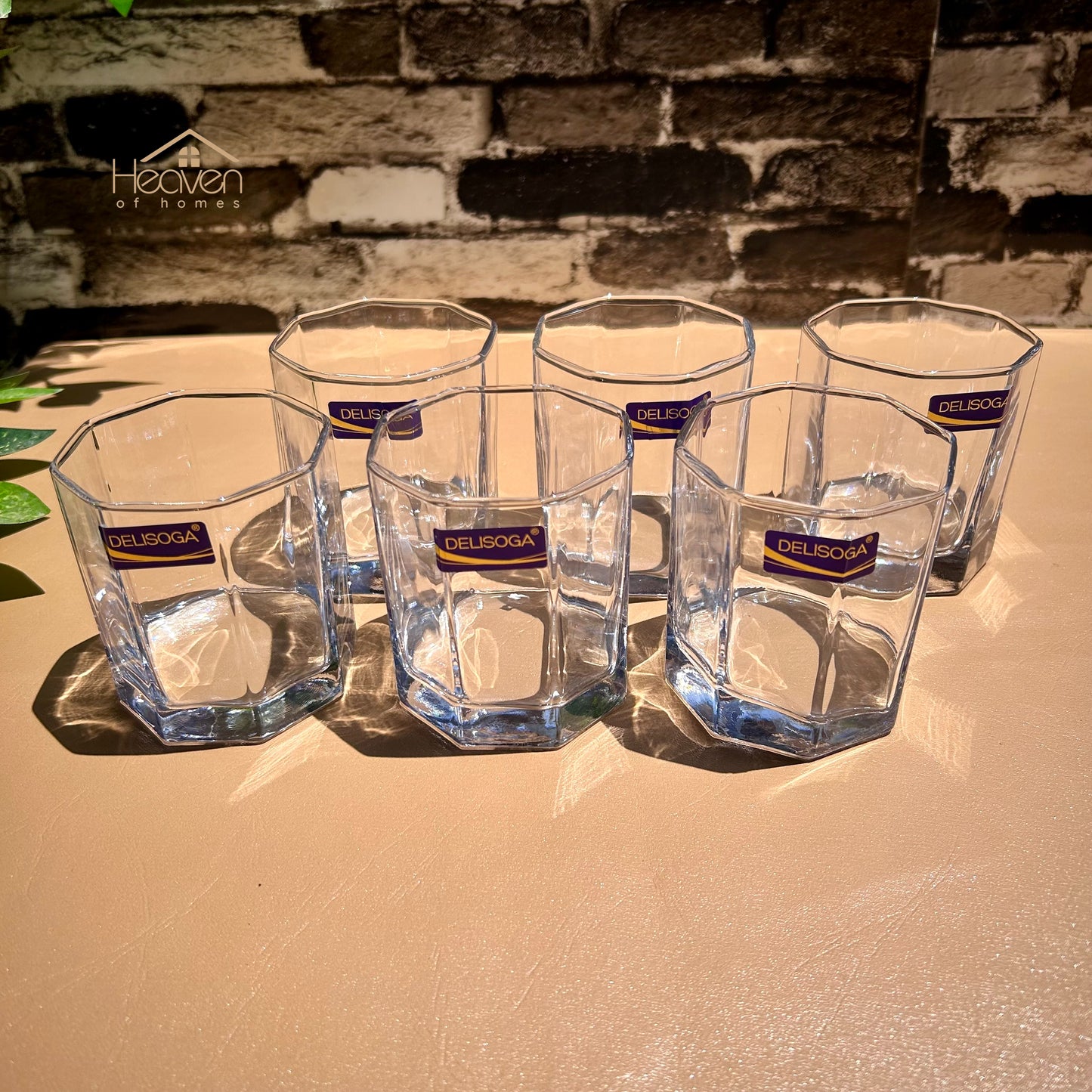 Delisoga® Classic Glasses Set - 6-Piece Collection | Elegant 330 ml Tumblers JS5218 - Heaven of homes - Sale Pakistan