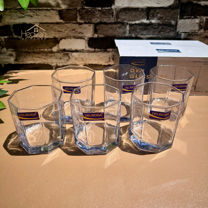 Delisoga® Classic Glasses Set - 6-Piece Collection | Elegant 330 ml Tumblers JS5218 - Heaven of homes - Sale Pakistan