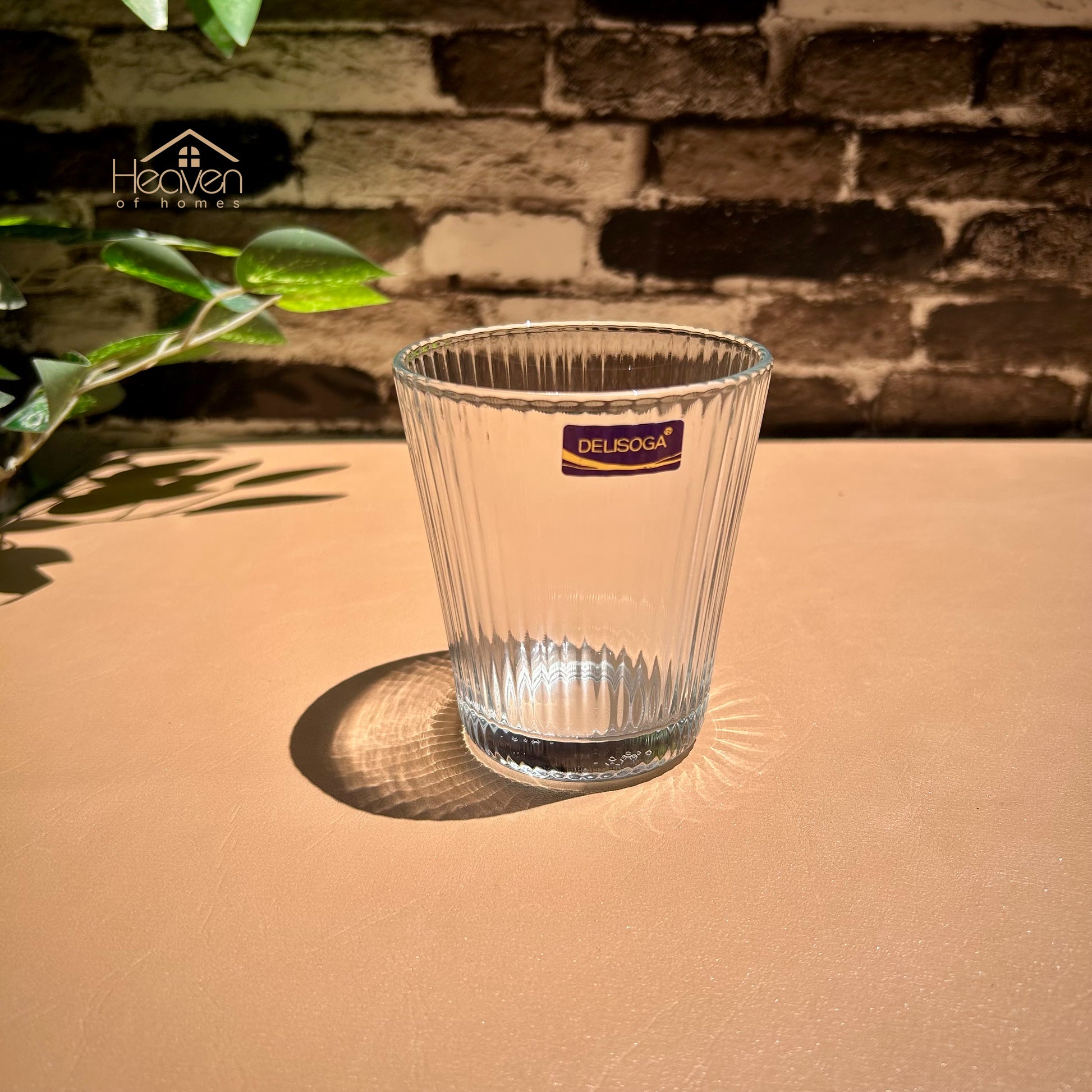 Delisoga® Lining Drinking Glasses Set - 6-Piece Everyday Collection | Elegant 320 ml Tumblers - Heaven of homes - Sale Pakistan