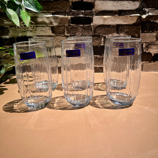 Delisoga® Jumbo Drinking Glasses Set - 6-Piece Everyday Collection | Elegant 510 ml Tumblers - Heaven of homes - Sale Pakistan