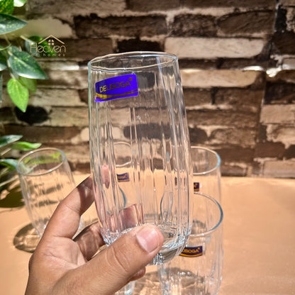 Delisoga® Jumbo Drinking Glasses Set - 6-Piece Everyday Collection | Elegant 510 ml Tumblers - Heaven of homes - Sale Pakistan