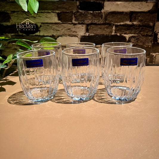 Delisoga® Classic Glasses Set - 6-Piece Collection | Elegant 350 ml Tumblers JS5219 - Heaven of homes - Sale Pakistan