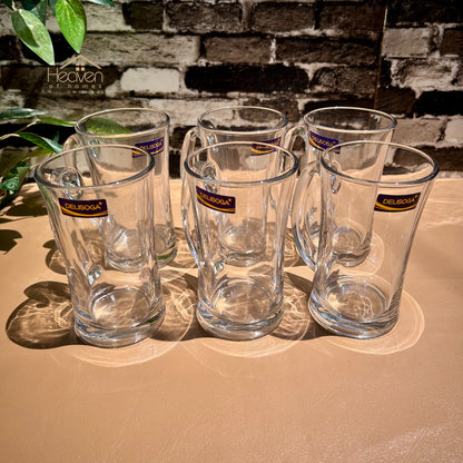 Delisoga® Juice Mugs 400 ML Each Fine Glass Material Milk Shake Mug - Heaven of homes - Sale Pakistan