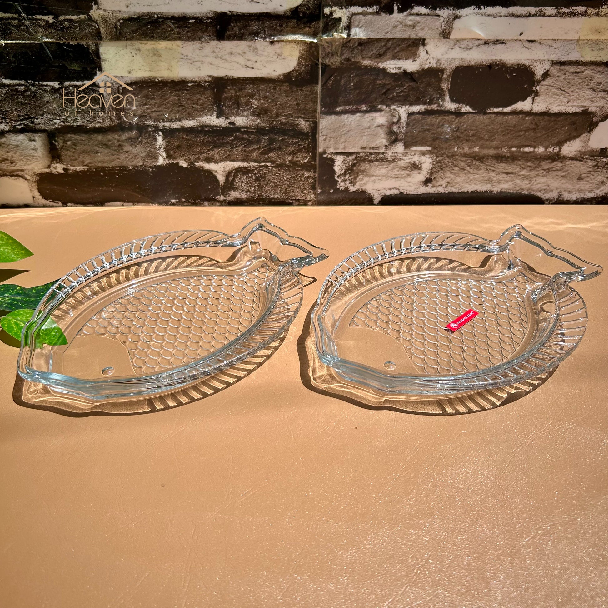 Heaven® Beautiful Fish Tray Set of 3-Transparent Glass - Heaven of homes - Sale Pakistan