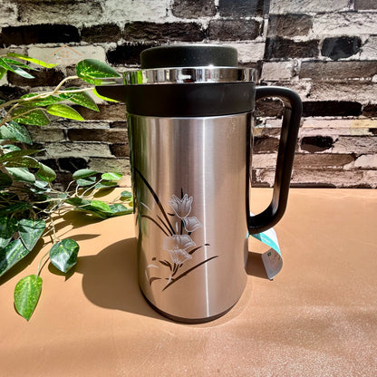 Heaven® Hot And Cool Vacuum Flask Thermos Pure Stainless Steel Body With Double Glass 1 Litre - Heaven of homes - Sale Pakistan
