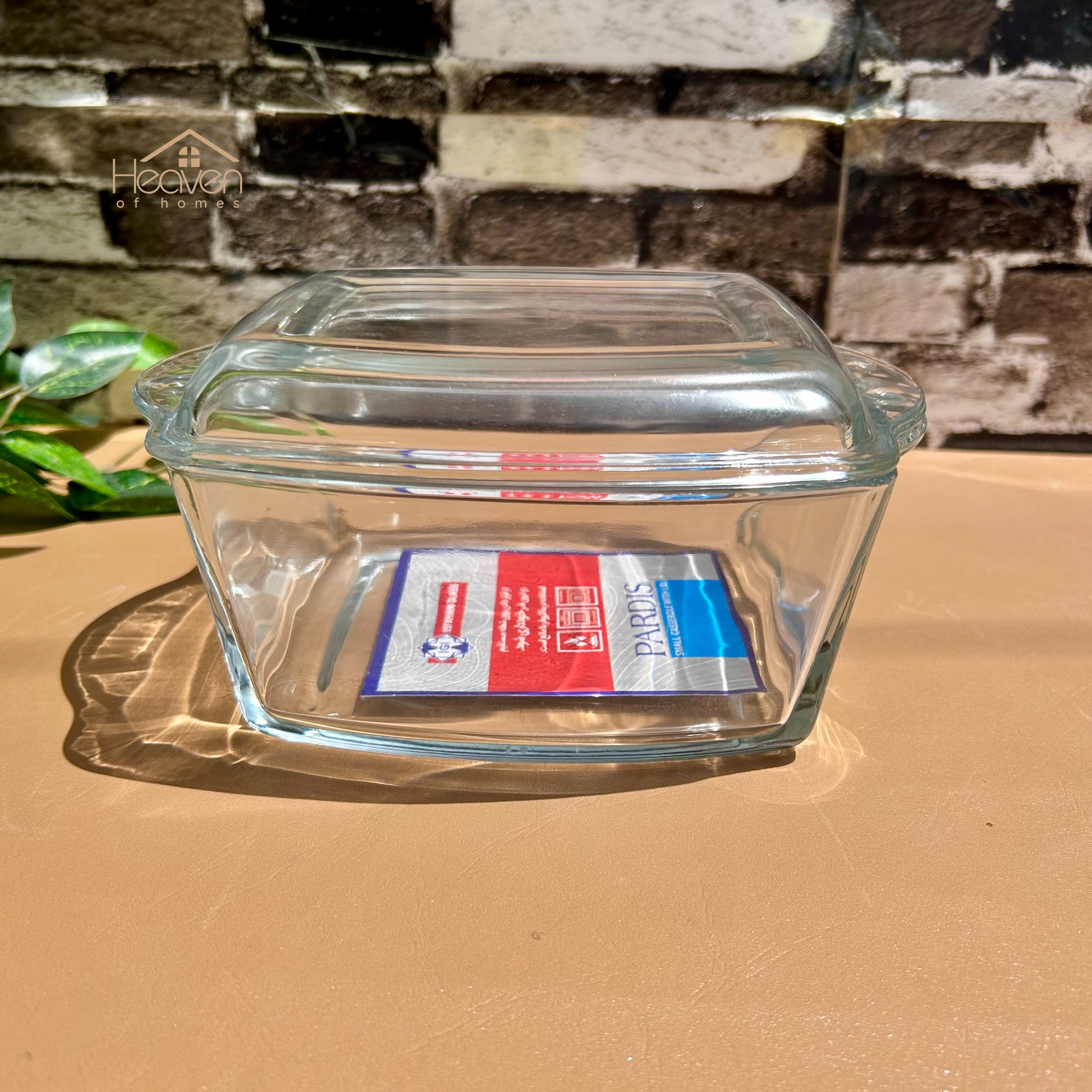 Heaven® Square Casserole with Glass Lid Baking Dish with Lid Glass Bowl 8 inches and 10 inches - Heaven of homes - Sale Pakistan