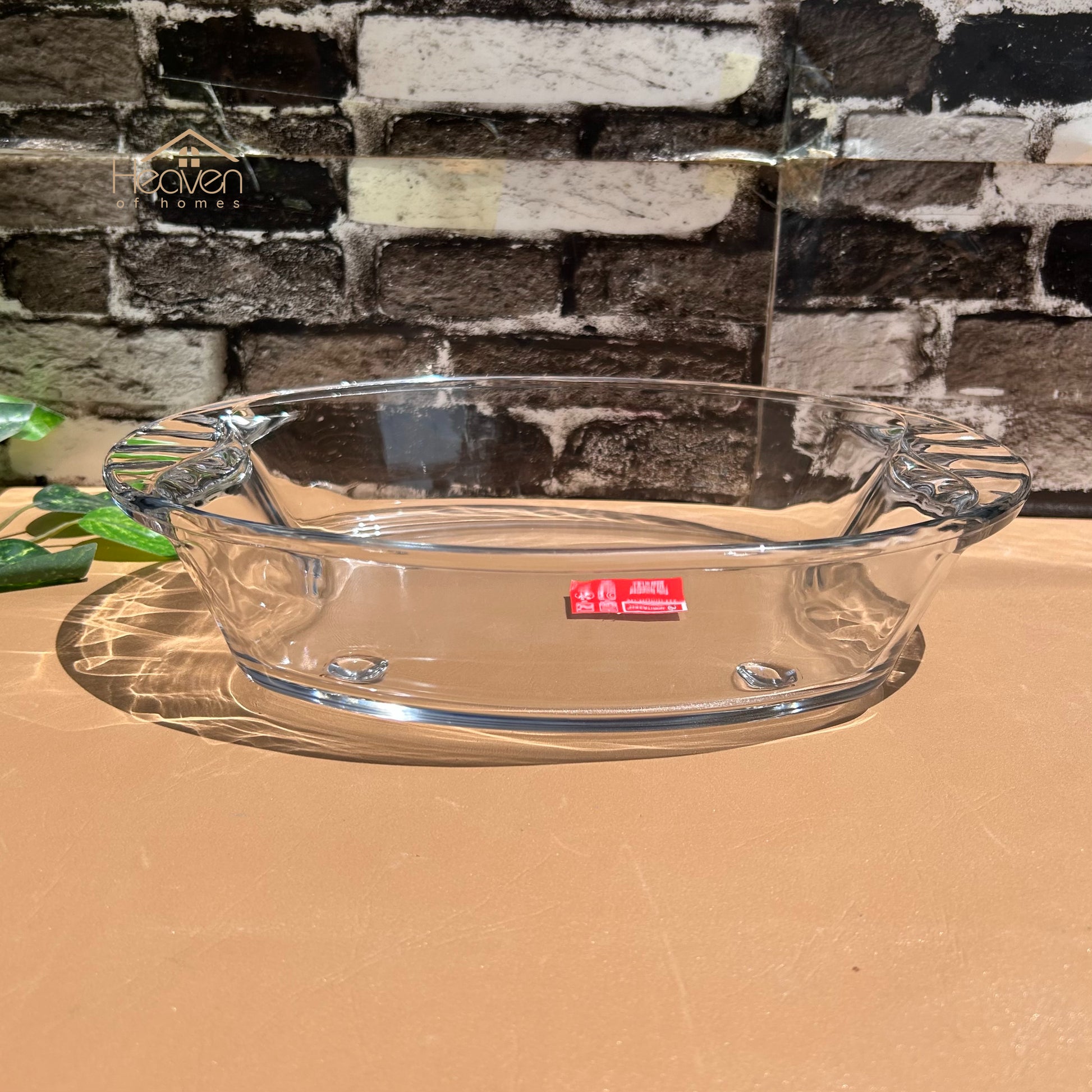 Heaven® Microwave Dish Transparent Baking Dish Clear Glass Shatter Proof Dish - Heaven of homes - Sale Pakistan