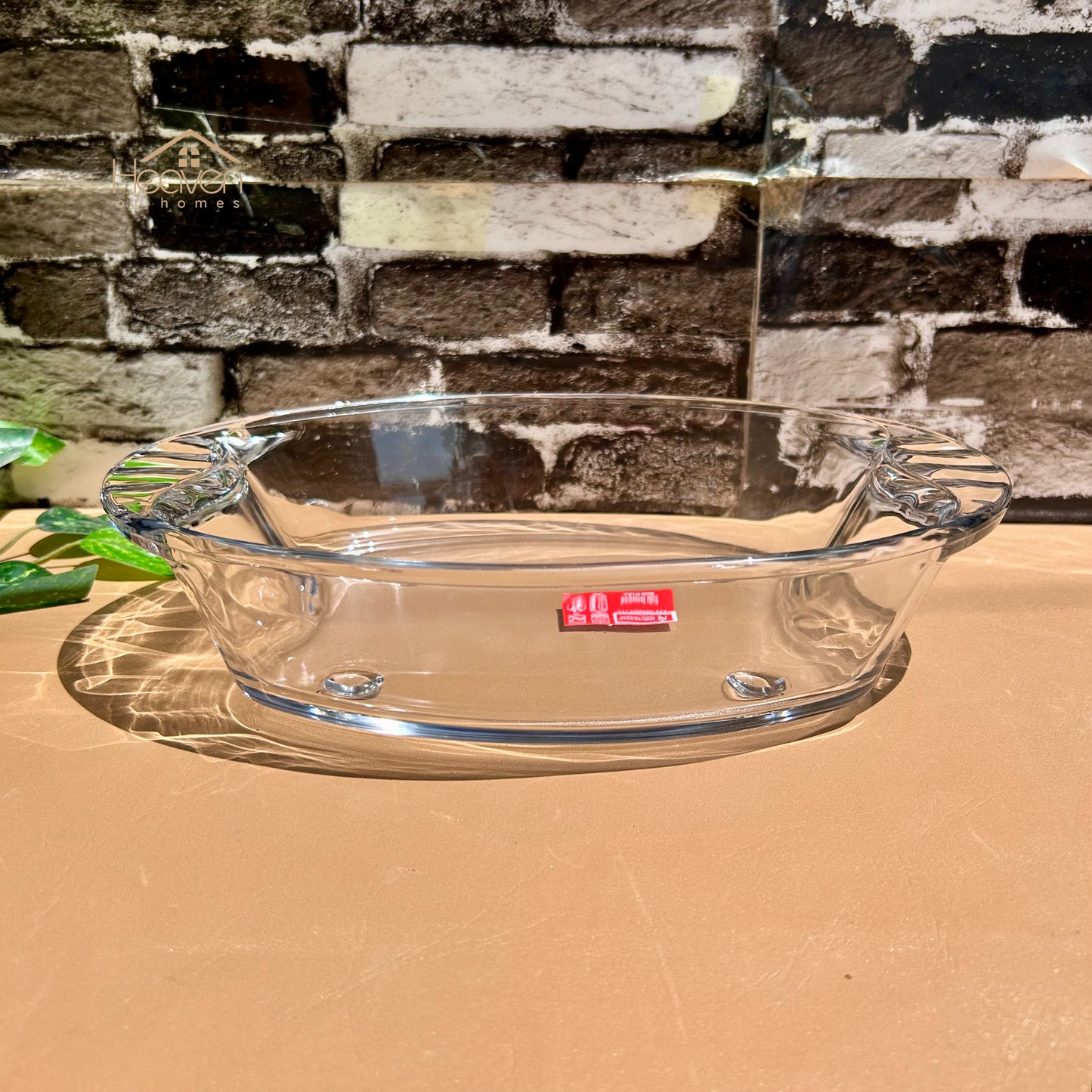 Heaven® Microwave Dish Transparent Baking Dish Clear Glass Shatter Proof Dish - Heaven of homes - Sale Pakistan