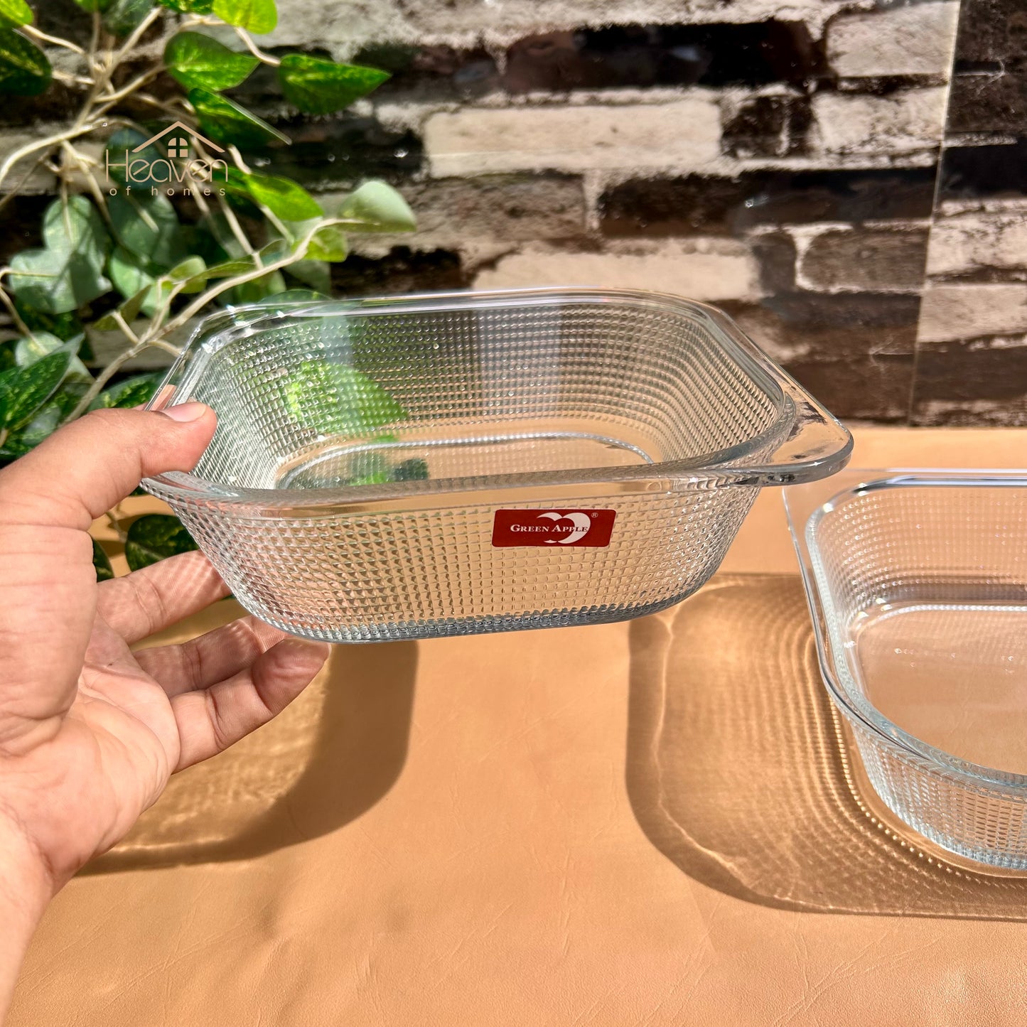 Deli Set of 2 Glass Dishes – 1.32L Each | Durable Microwave-Safe Bakeware P131-8