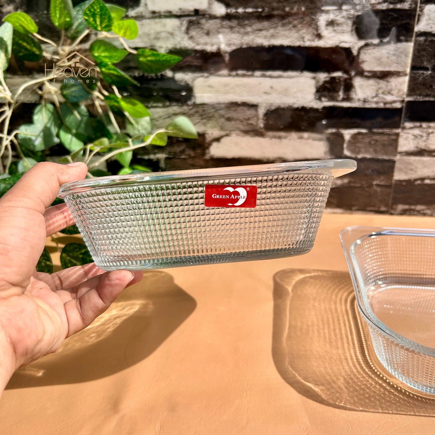 Deli Set of 2 Glass Dishes – 1.32L Each | Durable Microwave-Safe Bakeware P131-8