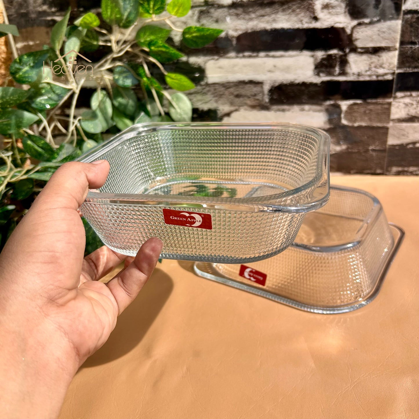 Deli Set of 2 Glass Dishes – 1.32L Each | Durable Microwave-Safe Bakeware P131-8