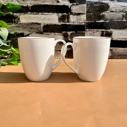 Heaven® 6-Piece 300ml Bone China Tea & Coffee Mugs – Minimal & Elegant #4 GGK