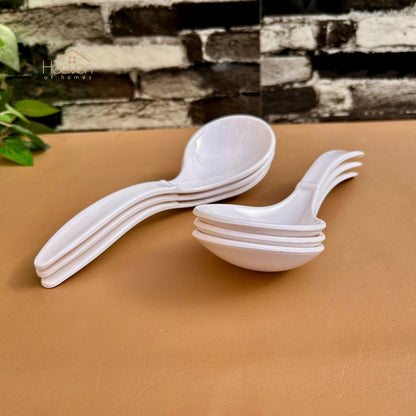 Set of 6 Melamine Serving Spoon For DIshes and Bowls