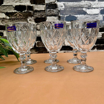 Delisoga® Classic Glasses Set - 6-Pieces Vine Glass | Elegant Collection 340ml