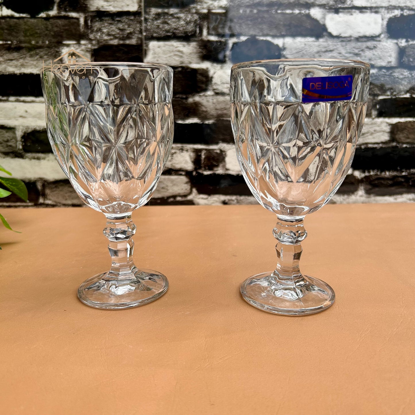 Delisoga® Classic Glasses Set - 6-Pieces Vine Glass | Elegant Collection 340ml