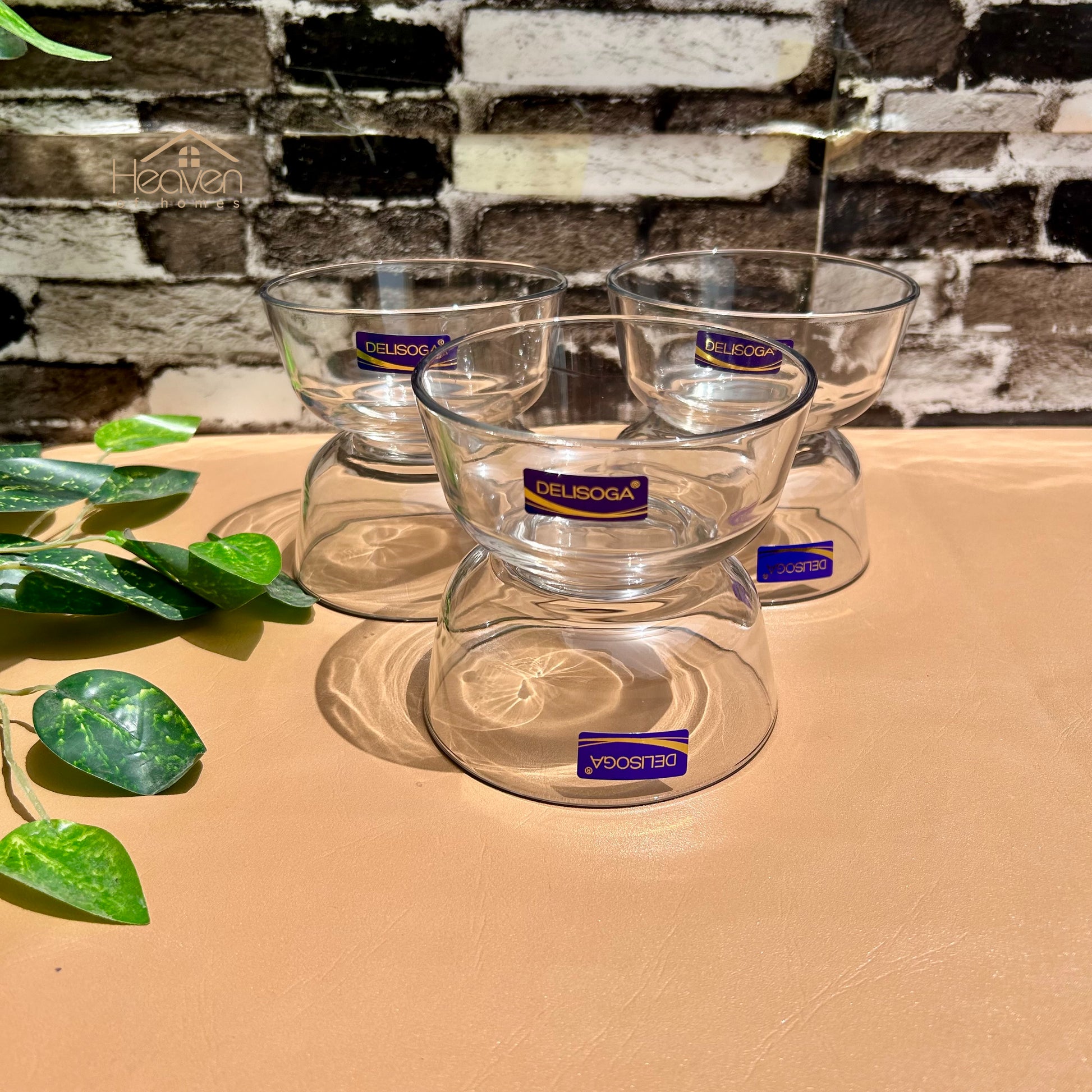 Delisoga® Set of 6 Clear Glass Fruit & Dessert Bowls – 4.5 Inches - Heaven of homes - Sale Pakistan