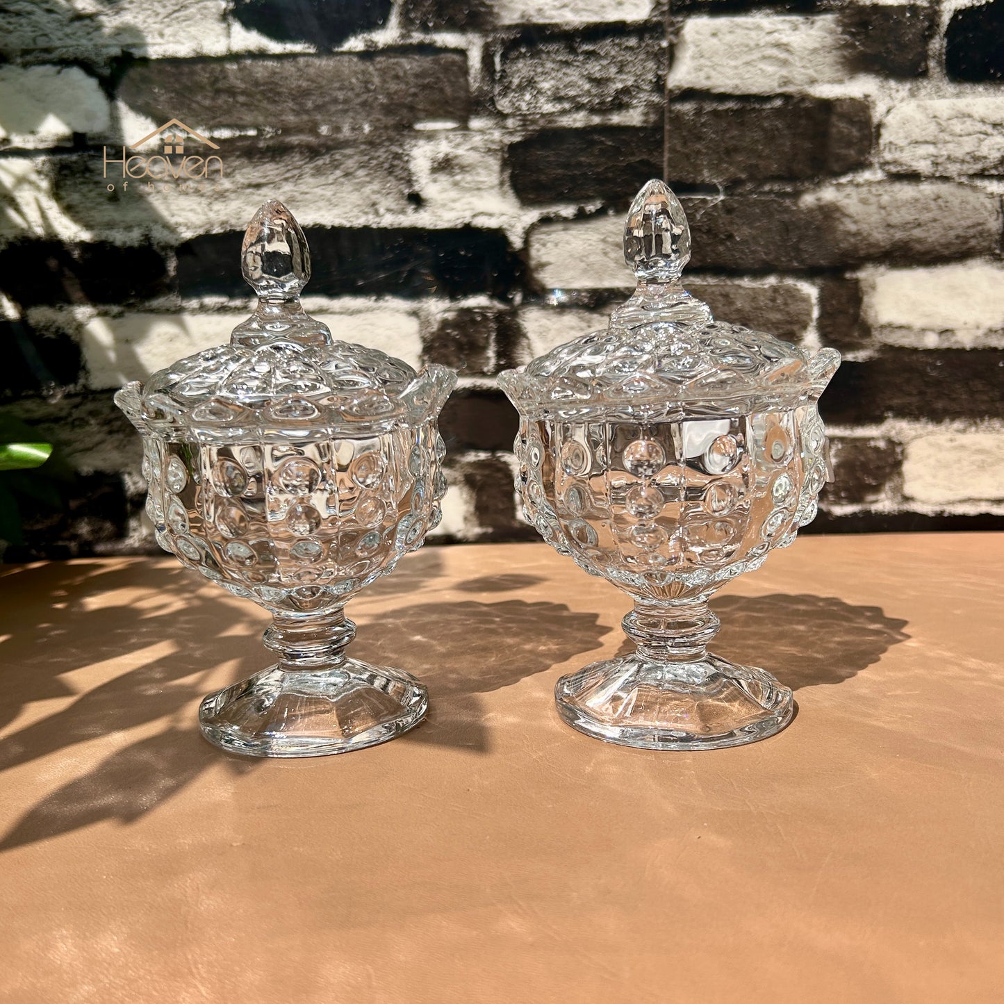 Delisoga® Set of 2 Candy Dishes with Stand | Elegant Serving & Storage