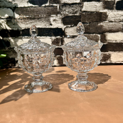 Delisoga® Set of 2 Candy Dishes with Stand | Elegant Serving & Storage