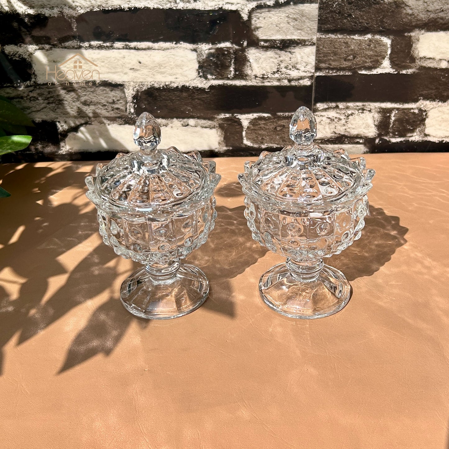 Delisoga® Set of 2 Candy Dishes with Stand | Elegant Serving & Storage
