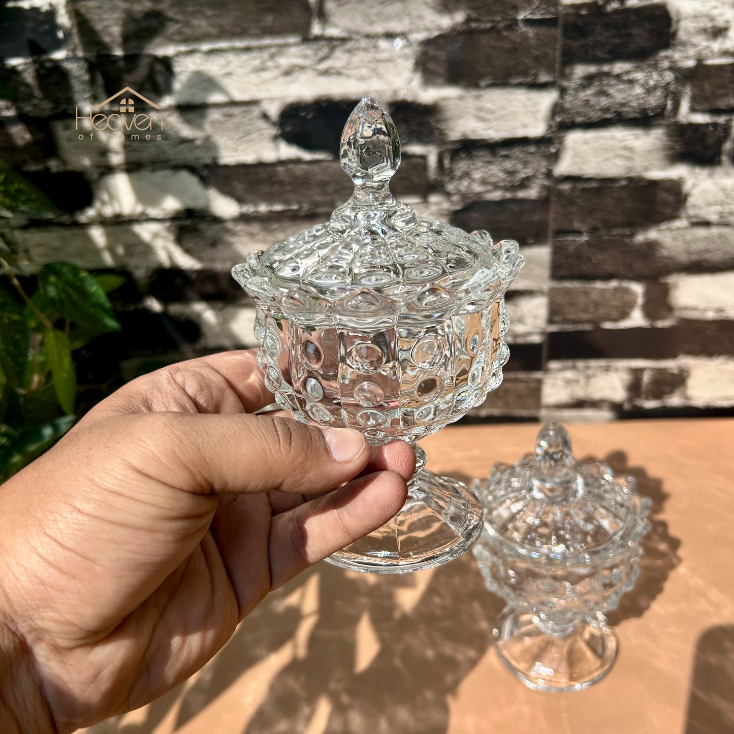 Delisoga® Set of 2 Candy Dishes with Stand | Elegant Serving & Storage