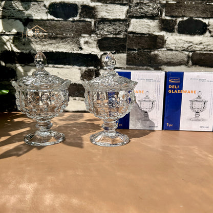 Delisoga® Set of 2 Candy Dishes with Stand | Elegant Serving & Storage