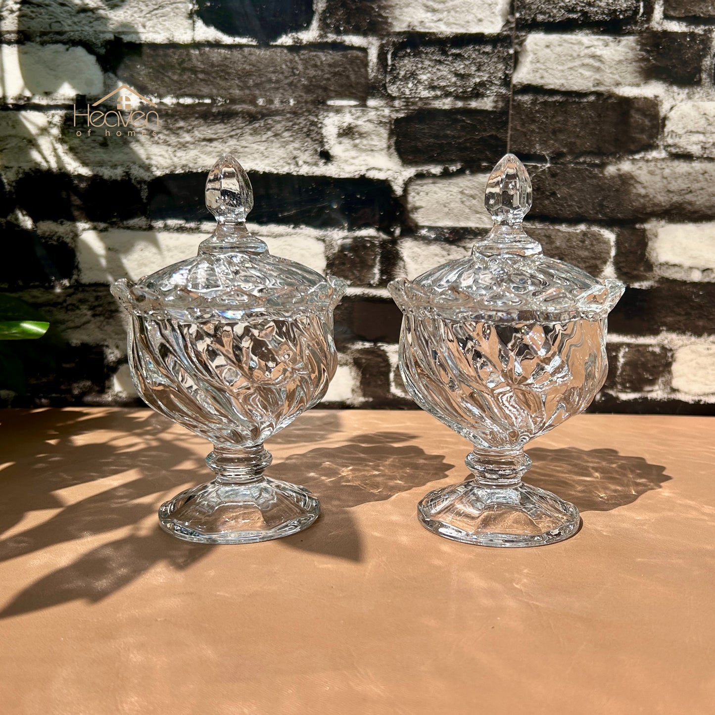Delisoga® Set of 2 Candy Dishes with Stand | Elegant Serving & Storage