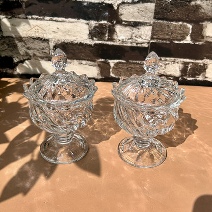 Delisoga® Set of 2 Candy Dishes with Stand | Elegant Serving & Storage