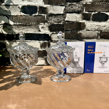 Delisoga® Set of 2 Candy Dishes with Stand | Elegant Serving & Storage