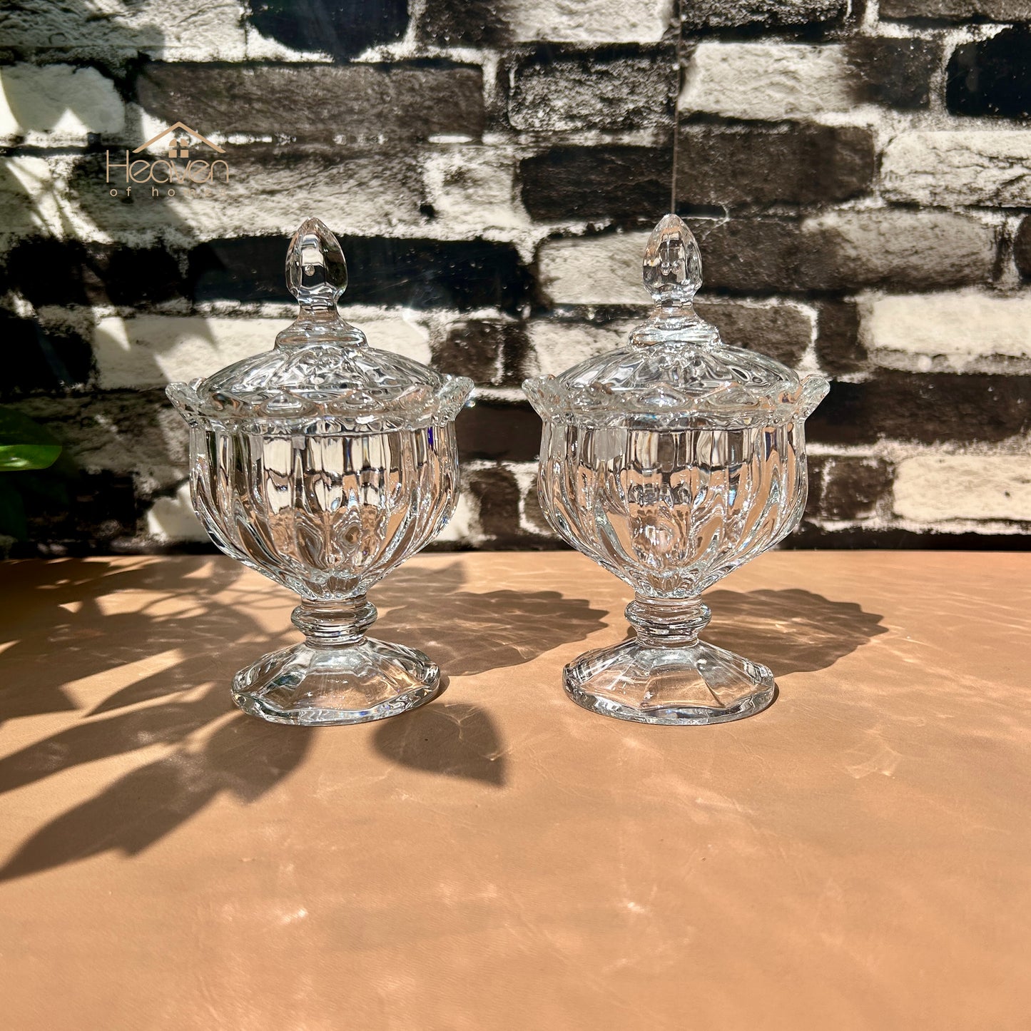 Delisoga® Set of 2 Candy Dishes with Stand | Elegant Serving & Storage