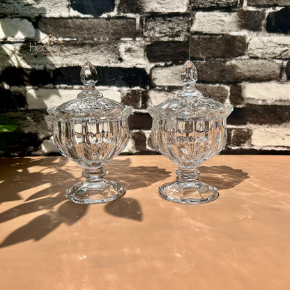 Delisoga® Set of 2 Candy Dishes with Stand | Elegant Serving & Storage