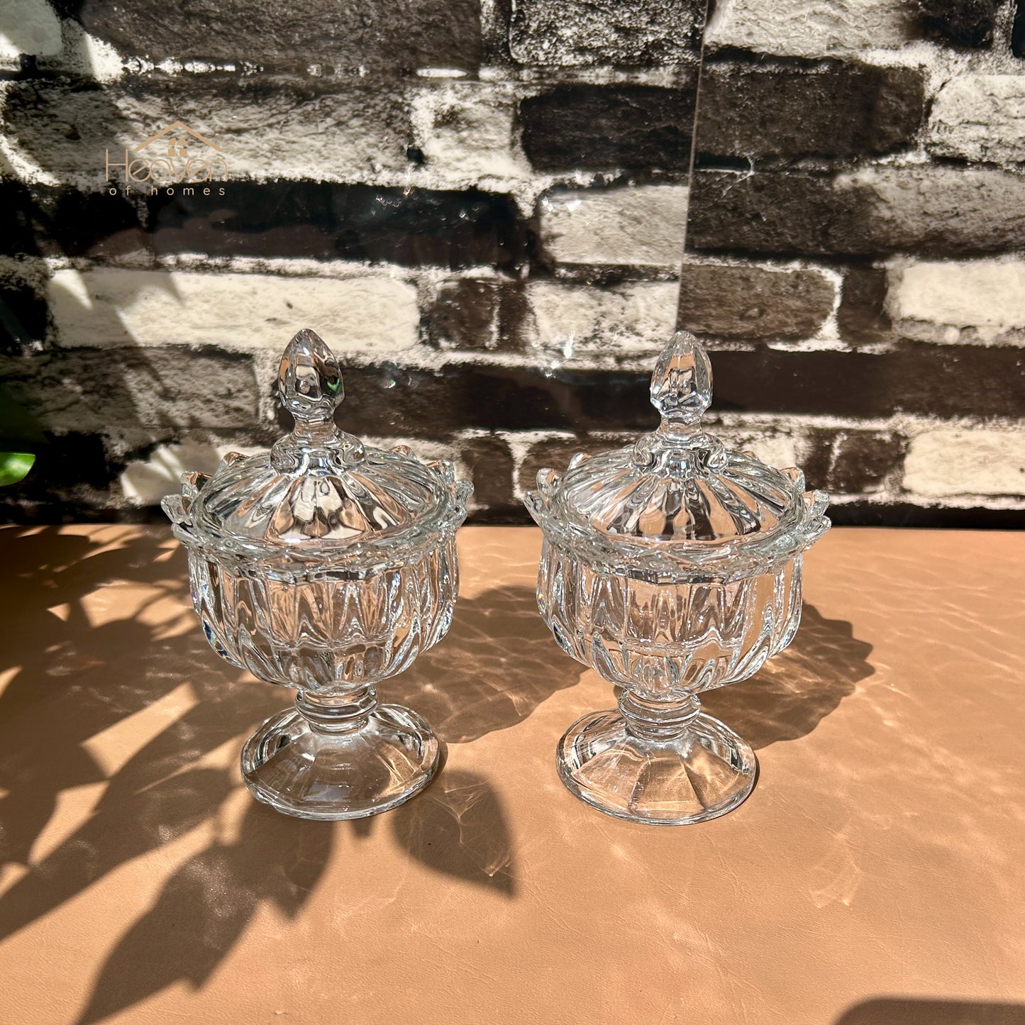 Delisoga® Set of 2 Candy Dishes with Stand | Elegant Serving & Storage
