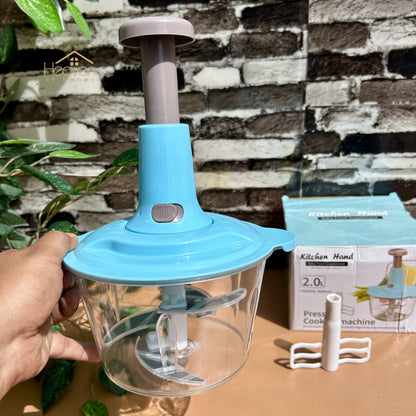 Manual Food Chopper – 2L & 1.5L Cutter with Hand Pull Cord - Heaven of homes - Sale Pakistan
