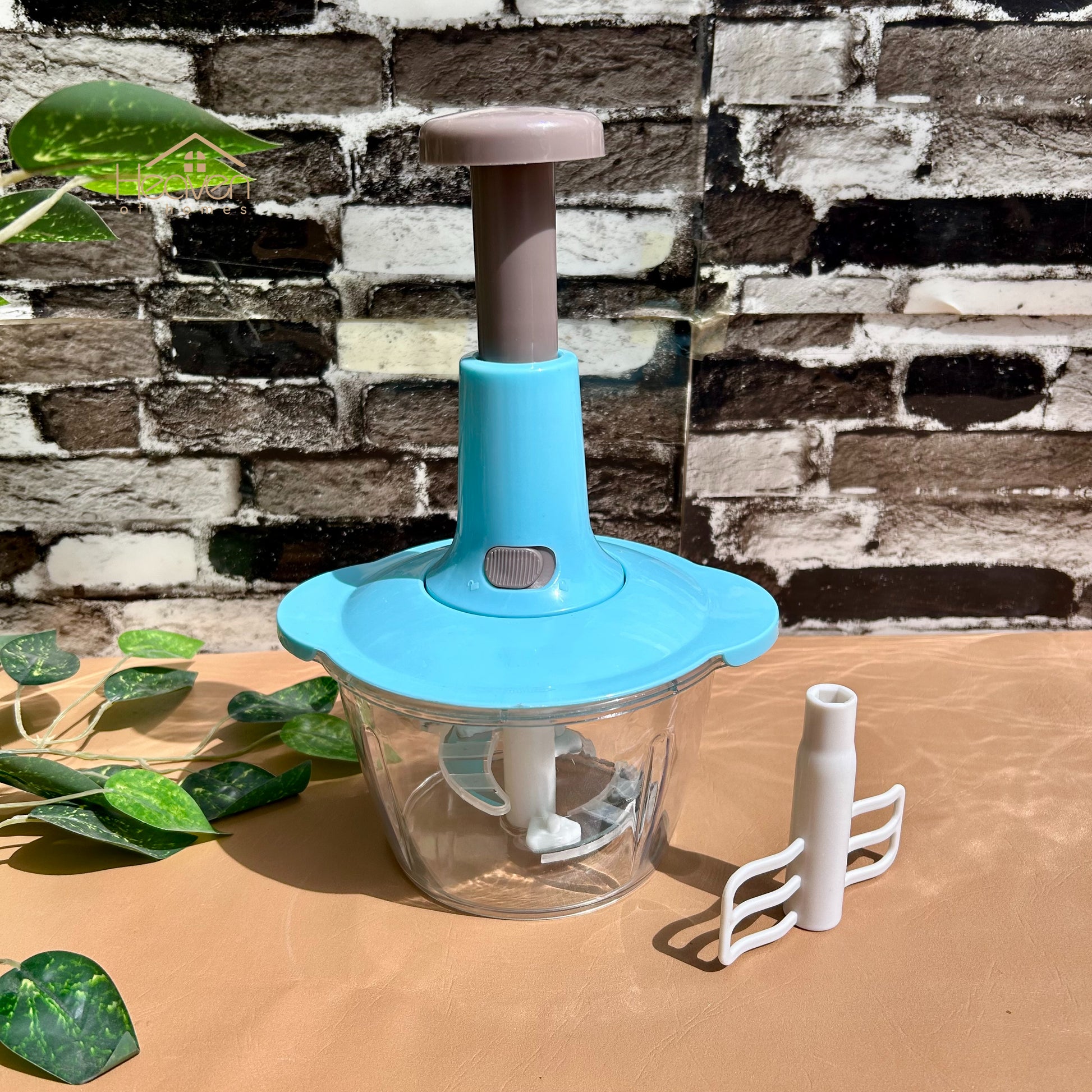 Manual Food Chopper – 2L & 1.5L Cutter with Hand Pull Cord - Heaven of homes - Sale Pakistan