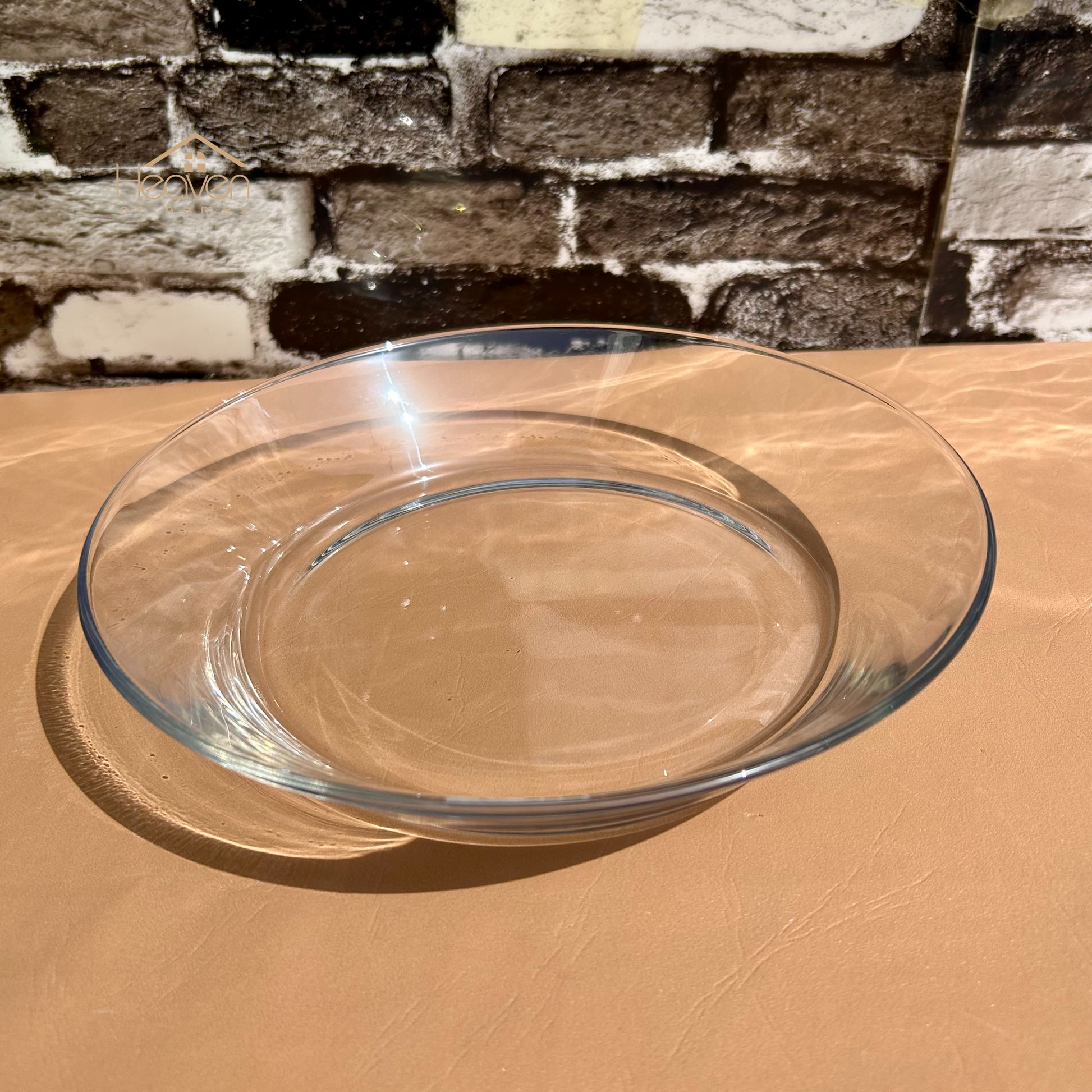 Delisoga Set of 6 Clear Glass Deep Soup Plates – 9-Inch Dinner Plates for Soups, Pasta & Nihari - Heaven of homes - Sale Pakistan