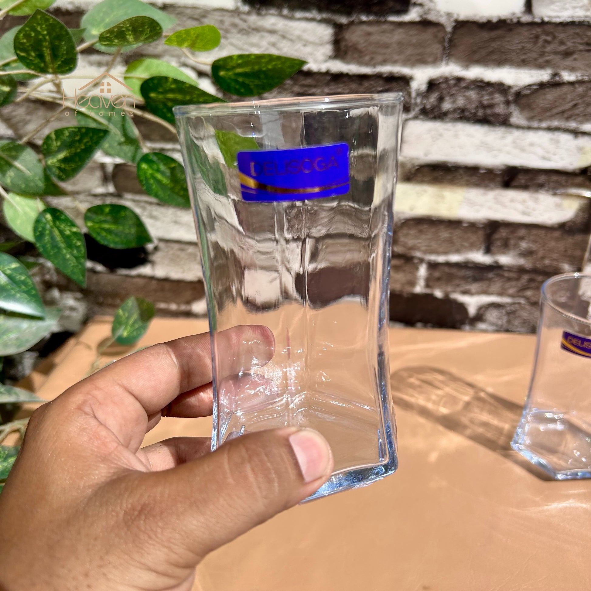 Delisoga® 330 ml Cocktail Blue Transparent Crystal Clear Drinking Glasses Set of 6 - Heaven of homes - Sale Pakistan