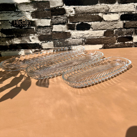 Heaven 3-Piece Kebab Serving  Dish Set – 14", 12", 10" Serving Platters