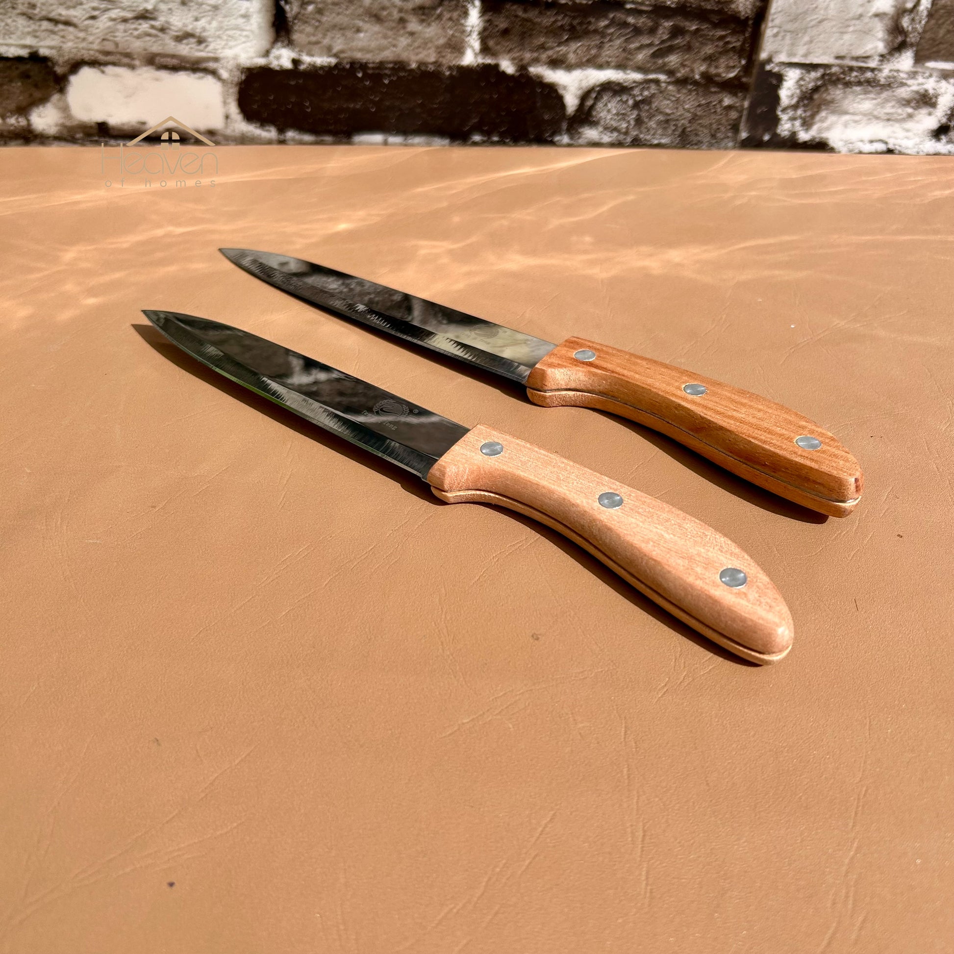 Set of 2 Kitchen Knives – Stainless Steel Chef & Utility Knife Combo for Everyday Cooking - Heaven of homes - Sale Pakistan