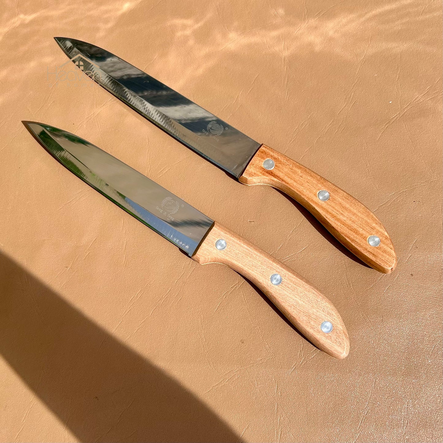 Set of 2 Kitchen Knives – Stainless Steel Chef & Utility Knife Combo for Everyday Cooking - Heaven of homes - Sale Pakistan