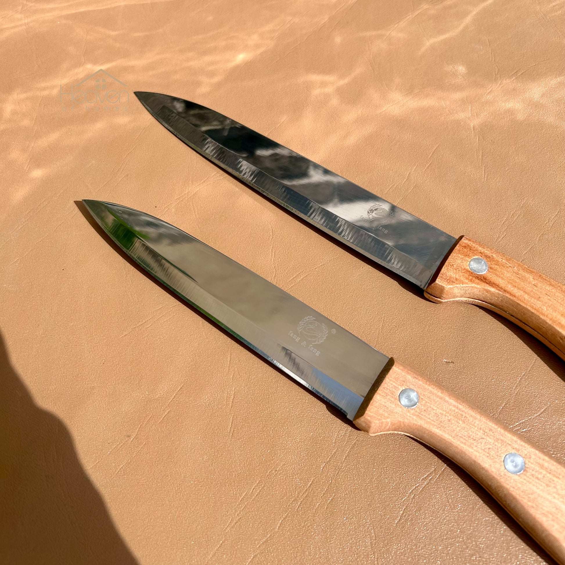 Set of 2 Kitchen Knives – Stainless Steel Chef & Utility Knife Combo for Everyday Cooking - Heaven of homes - Sale Pakistan