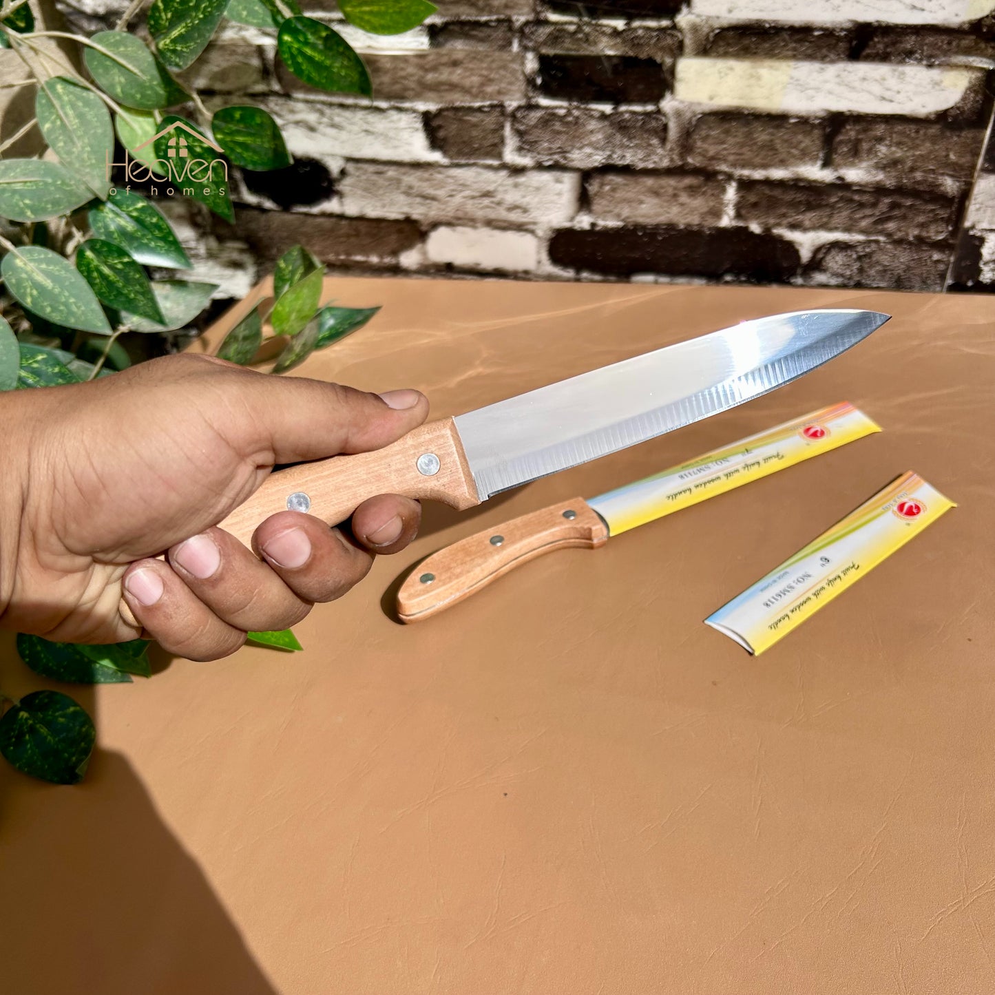 Set of 2 Kitchen Knives – Stainless Steel Chef & Utility Knife Combo for Everyday Cooking - Heaven of homes - Sale Pakistan