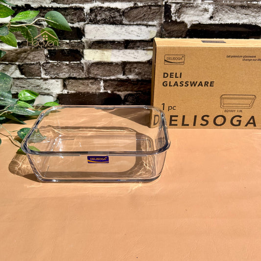 Delisoga®Clear Glass Microwave Safe Dishes - Heaven of homes - Sale Pakistan