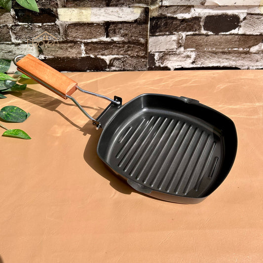Imprted Non-Stick Square Grill Pan – Heavy-Duty Griddle for Stovetop Grilling & Searing - Heaven of homes - Sale Pakistan