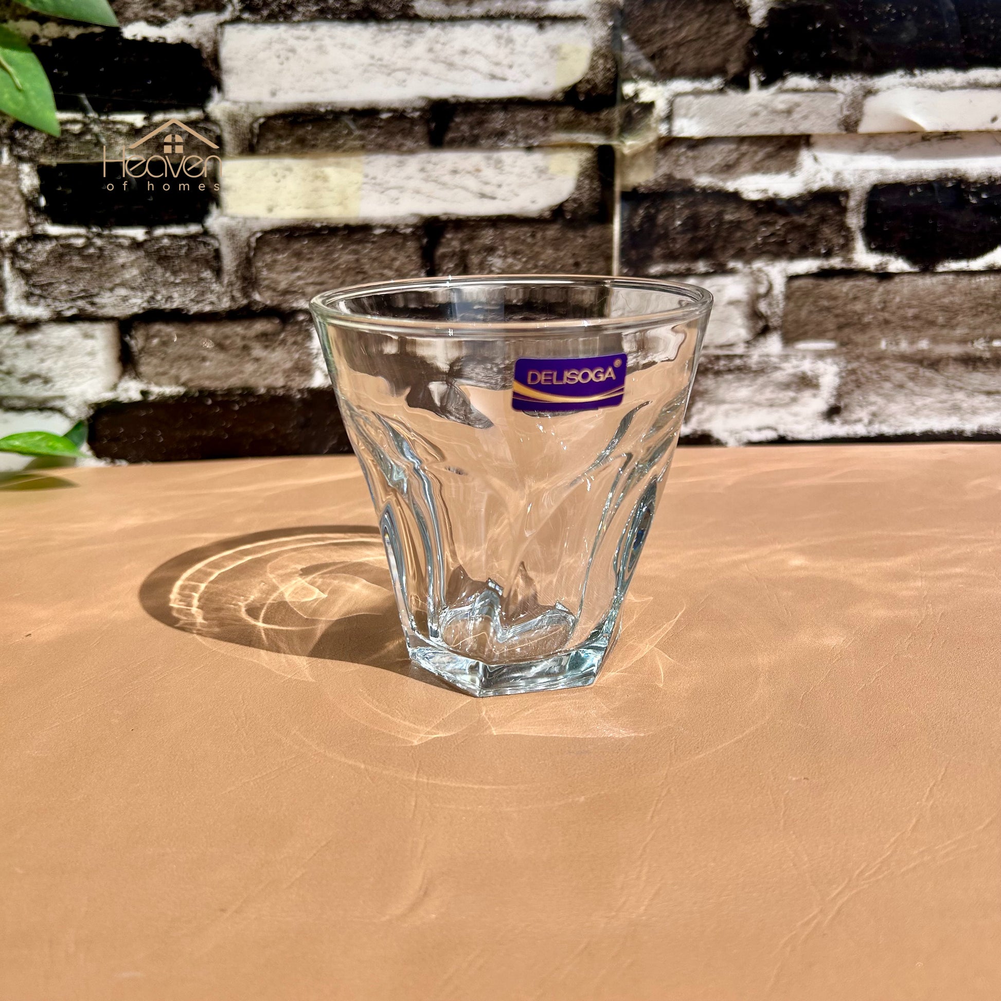Delisoga® Set of 6 Glass Tumbler Set – 340ml Clear Drinking Glasses for Water, Juice, Cocktails & More - Heaven of homes - Sale Pakistan