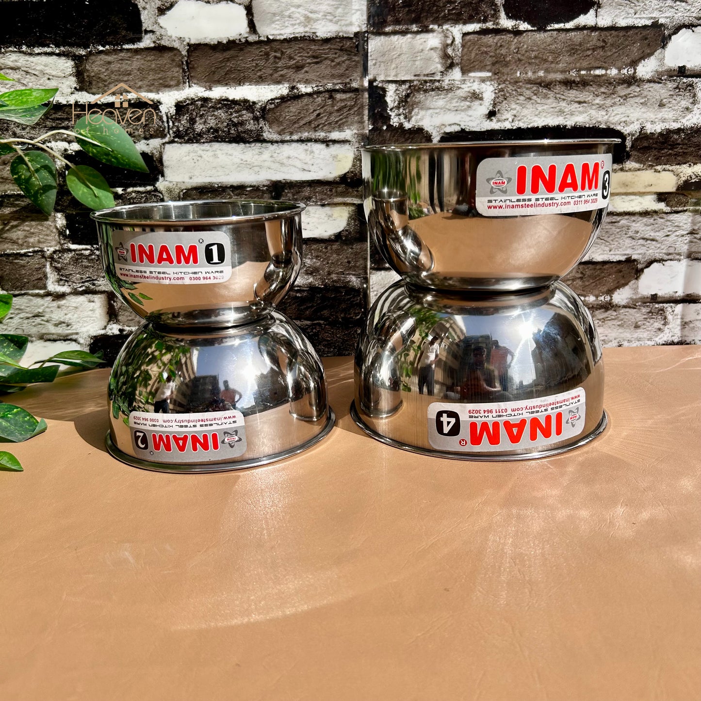 Stainless Steel Serving Bowls – Durable & Elegant Bowls for Kitchen and Dining - Heaven of homes - Sale Pakistan