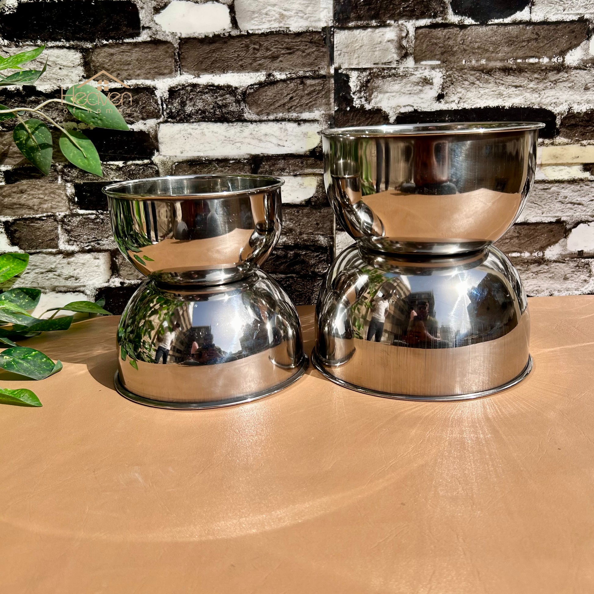 Stainless Steel Serving Bowls – Durable & Elegant Bowls for Kitchen and Dining - Heaven of homes - Sale Pakistan