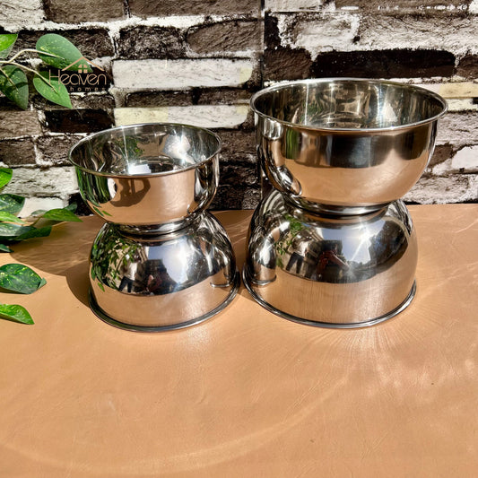 Stainless Steel Serving Bowls – Durable & Elegant Bowls for Kitchen and Dining - Heaven of homes - Sale Pakistan
