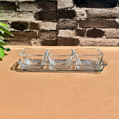 Heaven® 3-Piece Sauce Dip Bowl Set – Mini Condiment & Chutney Serving Dishes