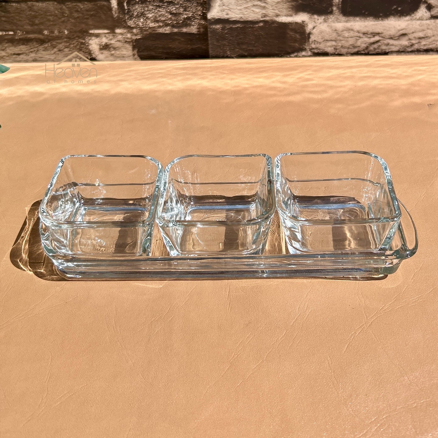 Heaven® 3-Piece Sauce Dip Bowl Set – Mini Condiment & Chutney Serving Dishes